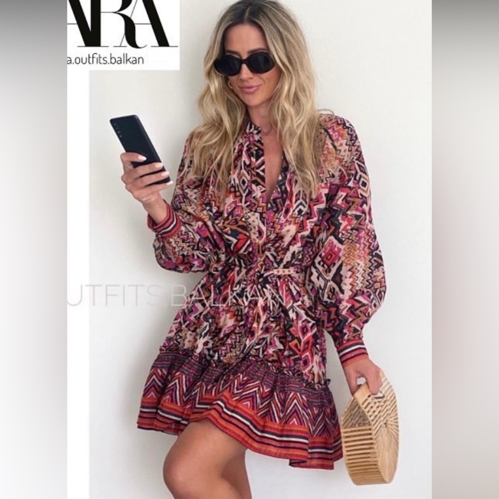 Printed Short Dress